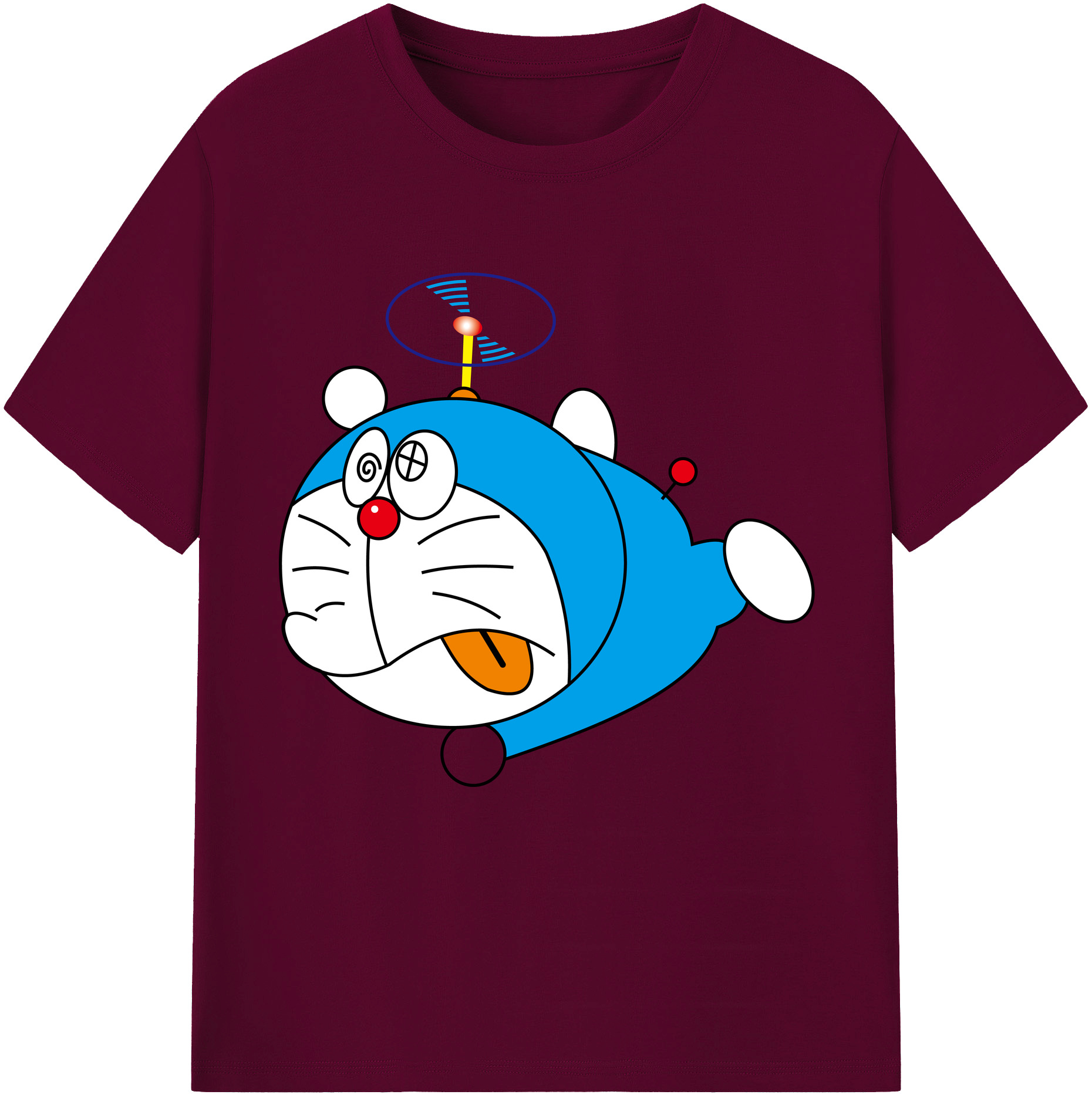 （画像用） ドラえもん Doraemon レディースカジュアルプリントTシャツ（綿100％）